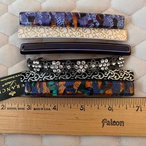 France Luxe/Ericson Long Thin Barrettes